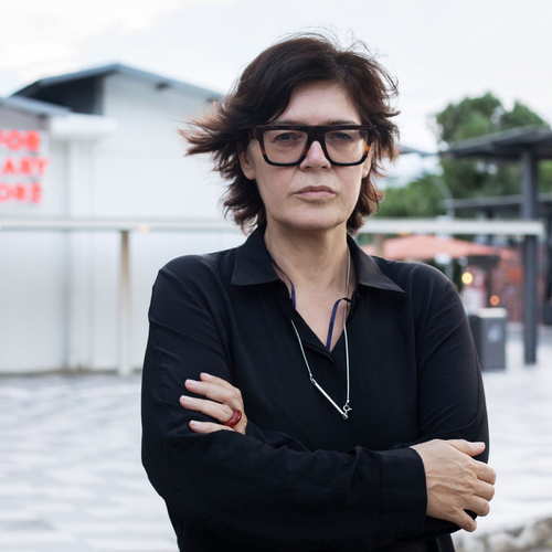 Portrait of Ute Meta Bauer. Photo by Christine Fenzl.