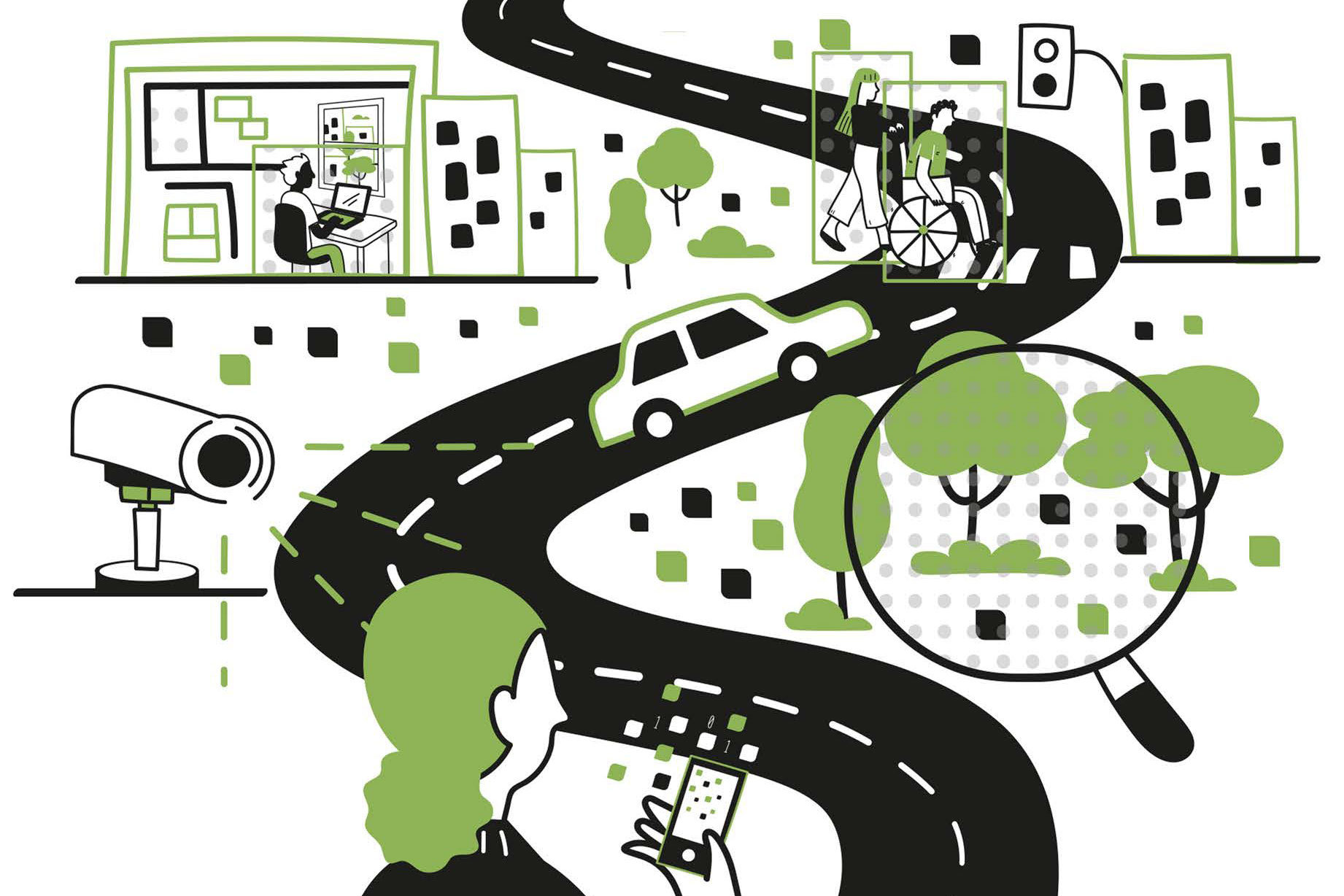 In the book “How AI Sees the City,” MIT researchers examine implications of using visual AI to study urban life. The authors are Fabio Duarte, Martina Mazzarello, Carlo Ratti, and Fan Zhang.