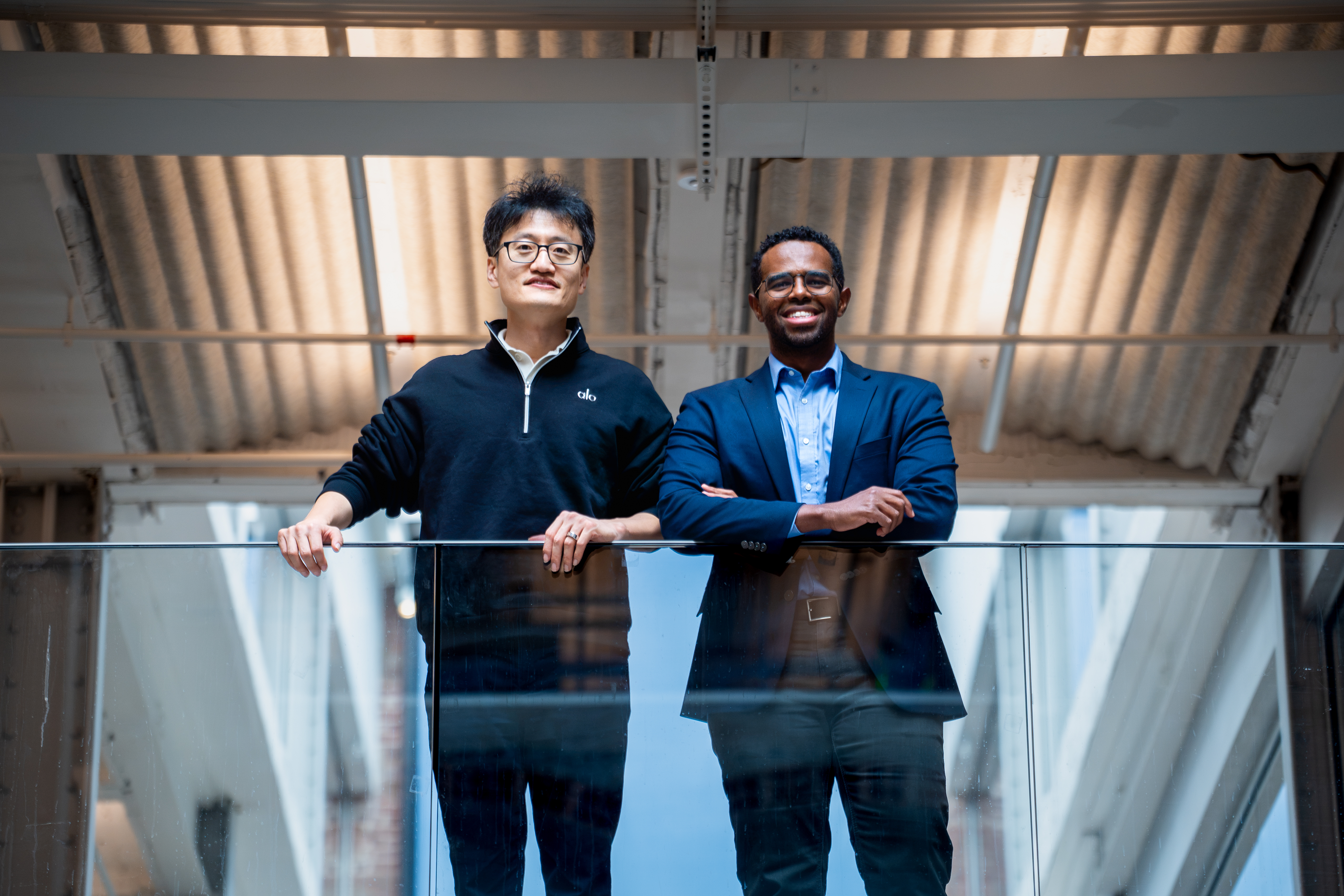 Jinhua Zhao and Awad Abdelhalim at the MET Warehouse