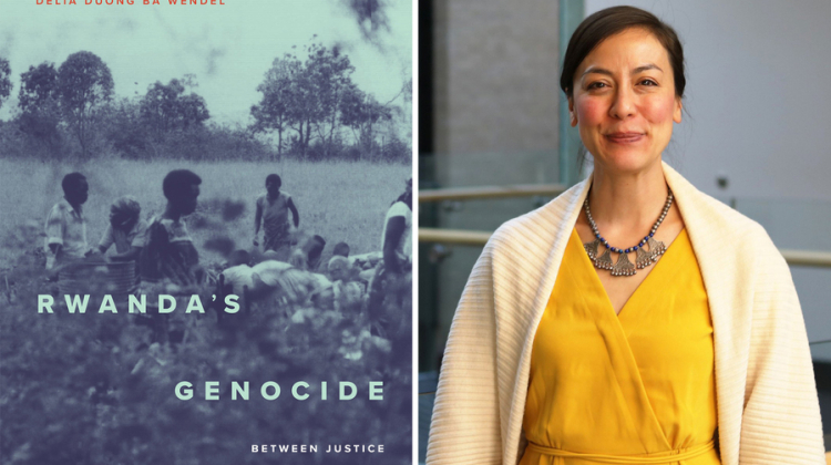 book cover and photo of author