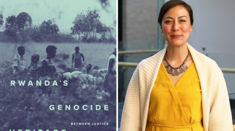 book cover and photo of author