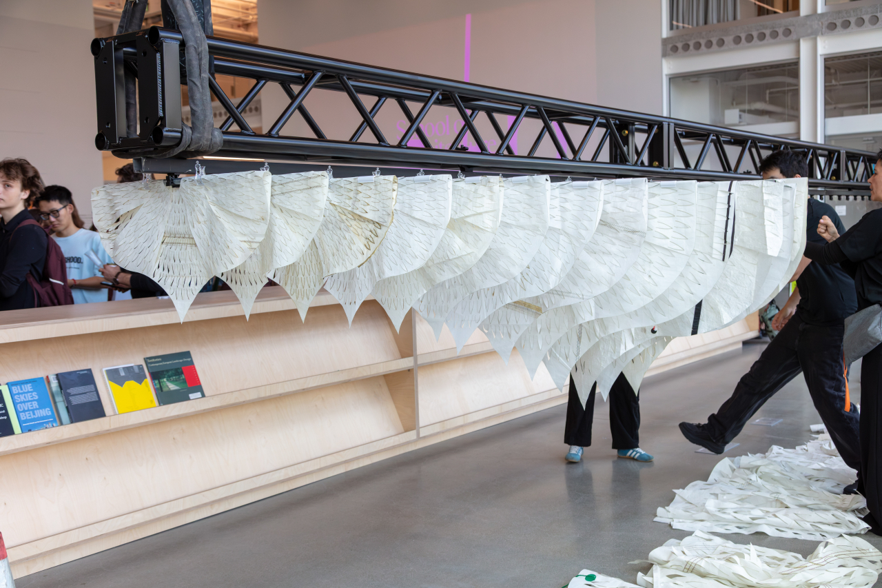 REEF II: Wake of the Living Bucentaur, 2026 by Azra Aksamija, SA+P Occupancy exhibition, MET Warehouse