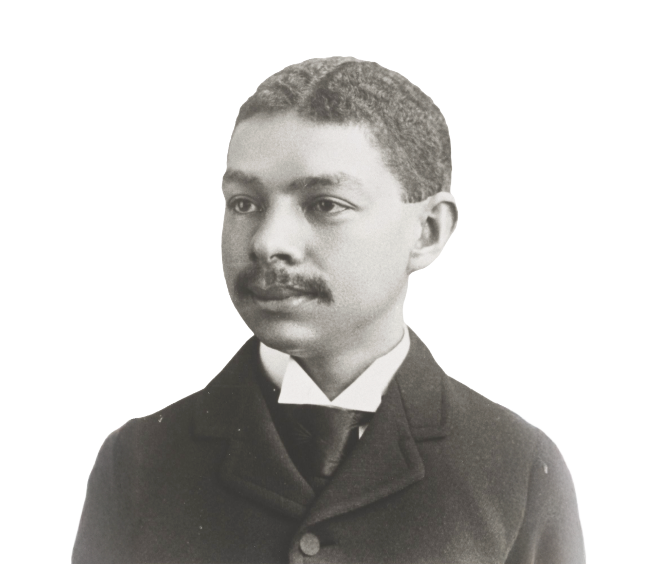 Robert R. Taylor, young black man, black and white image