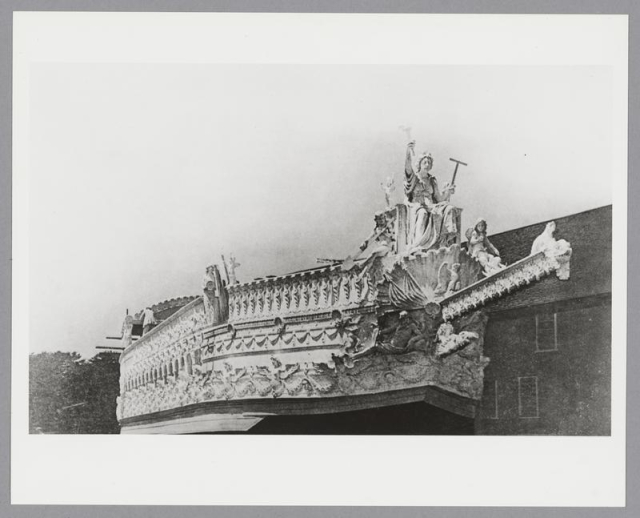Photo of the 1916 Bucentaur, a ceremonial barge launched into the Charles River.