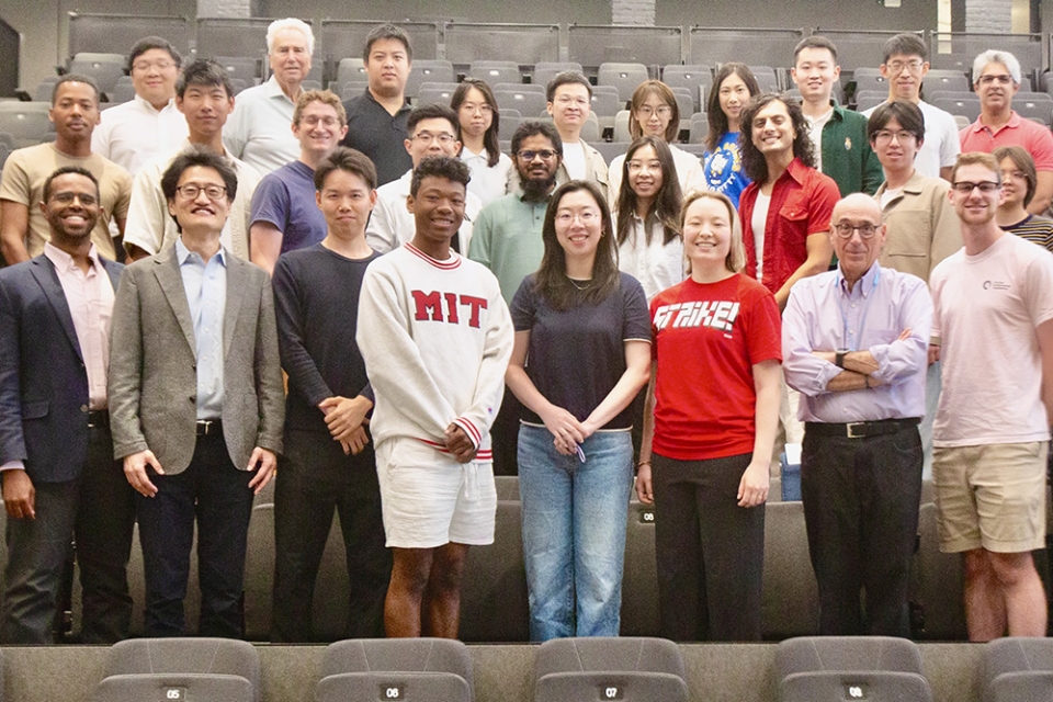 Members of the MIT Transit Lab will create the Public Transit Intelligence Hub with $2.1 million in funding from Google.org’s Impact Challenge: AI for Government Innovation. Front row second and third from left, respectively, are Awad Abdelhalim and Jinhua Zhao, co-principal investigators on the PTIQ project. Project manager Jim Aloisi is fifth from right.